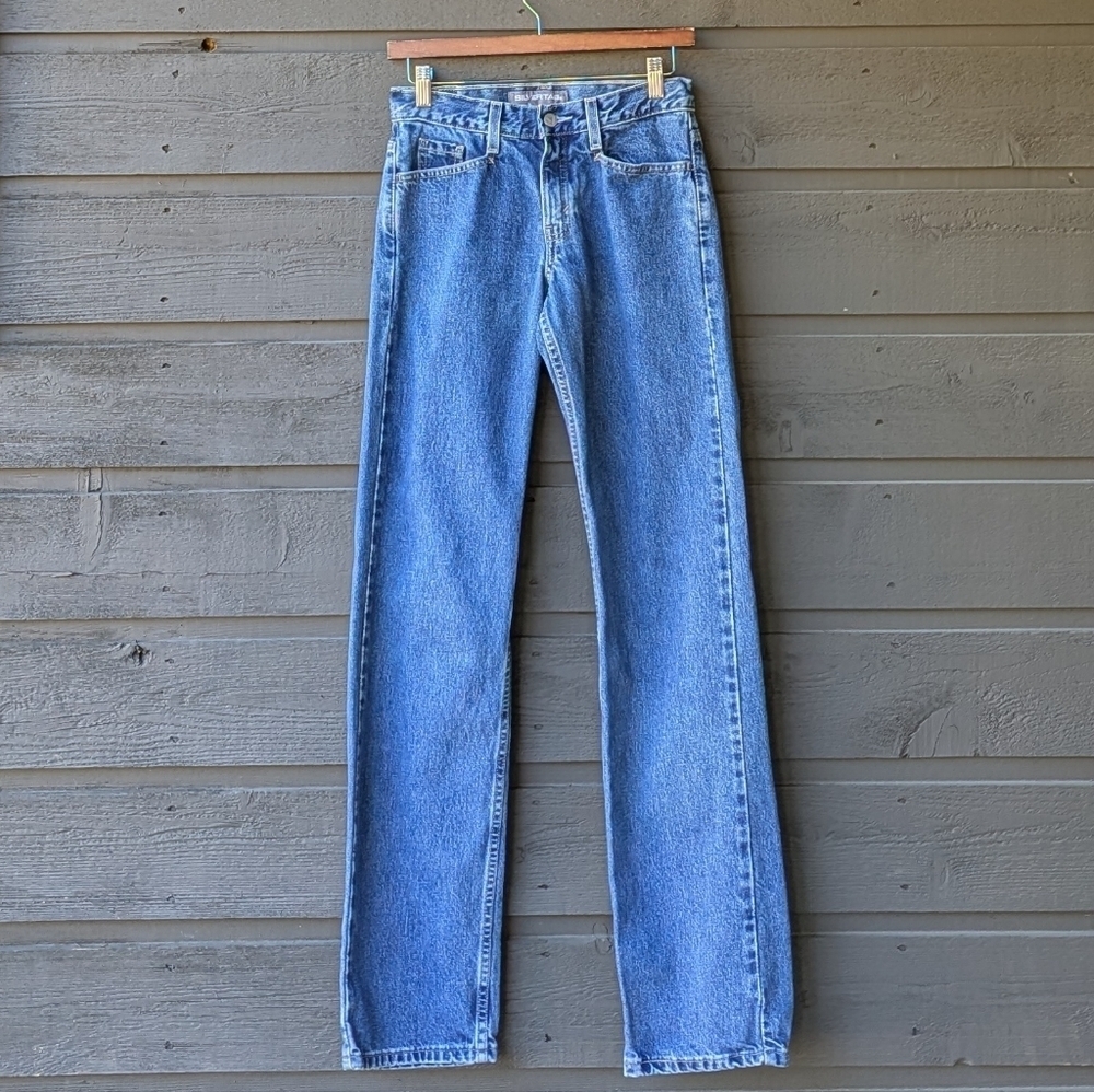 Levi's Straight Leg Jeans in Medium Blue Denim